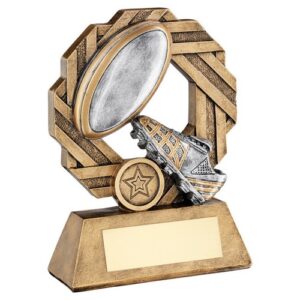 Octagonal Rugby Trophy