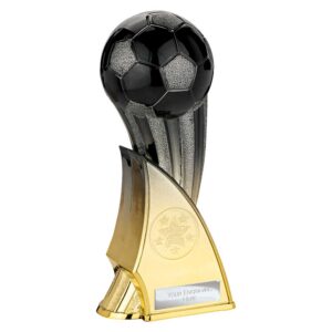The Firestorm Football Trophy Gold and Black