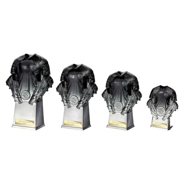 Invincible Football Shirt Trophy Black and Silver - Image 2