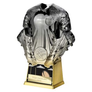 Invincible Rugby Shirt Trophy Black and Gold