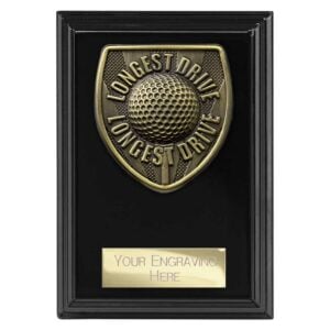 Cobra Plaque Golf Longest Drive Award Black