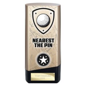 Prime Golf Nearest the Pin Trophy Gold and Black