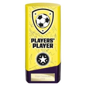 Prime Players Player Trophy Yellow and Purple