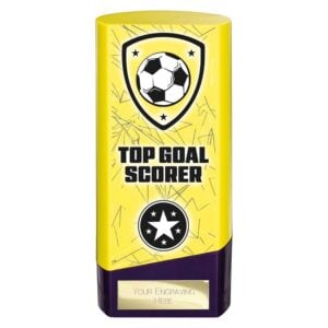 Prime Top Goal Scorer Trophy Yellow and Purple