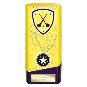 Prime GAA Hurling Trophy Yellow and Purple