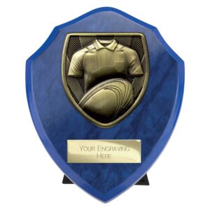 Cobra Shield Rugby Shirt and Ball Award Blue