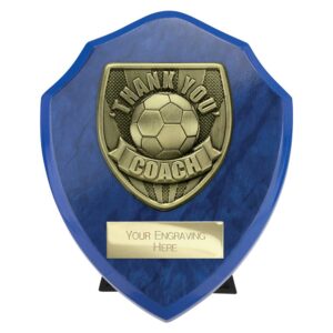Cobra Shield Thank you Coach Award Blue