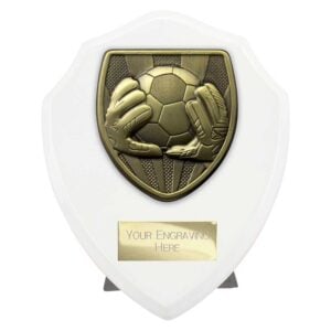 Cobra Shield Football Goal Keeper Award White