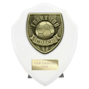 Cobra Shield Thank you Coach Award White