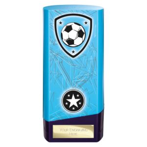 Prime Football Trophy Blue and Purple