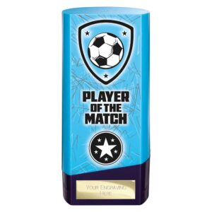 Prime Player of Match Trophy Blue and Purple