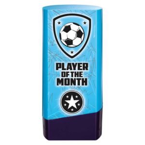 Prime Player of Month Trophy Blue and Purple
