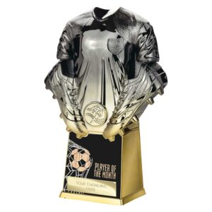 Invincible Shirt Player of Month Trophy Black and Gold