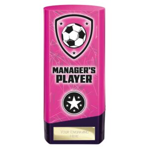 Prime Managers Player Trophy Pink and Purple
