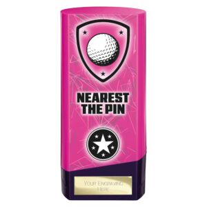 Prime Golf Nearest the Pin Trophy Pink and Purple