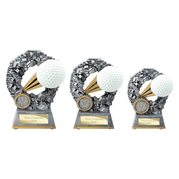 Blast Out Golf Ball Trophy - Image 2