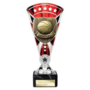 Cobra Star Trophy Cup Basketball Silver