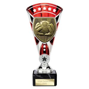 Cobra Star Trophy Cup Football Goal Keeper Silver