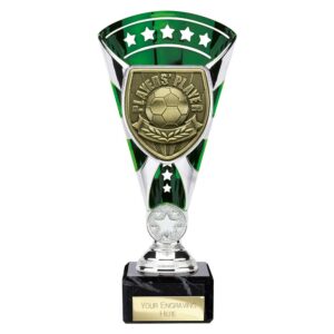 Cobra Star Players Player Trophy Cup Silver and Green