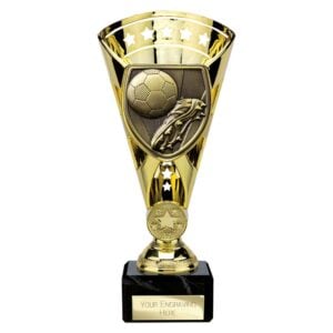 Cobra Star Football Trophy Cup Boot and Ball