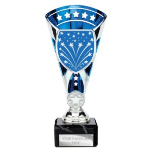Cobra Star Trophy Cup Silver and Blue