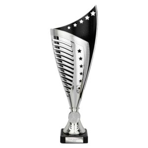 Nebula Trophy Cup Silver and Black
