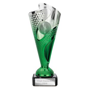 Rodeo Trophy Green and Silver