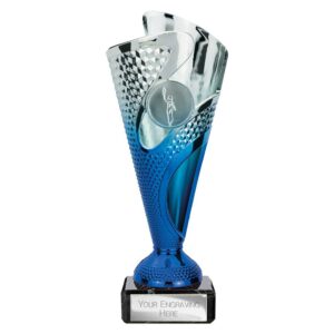 Rodeo Trophy Silver and Blue