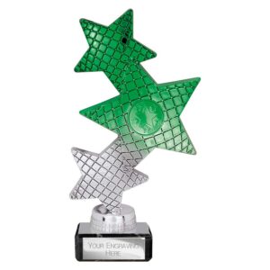 Trinity Star Trophy Green and Silver
