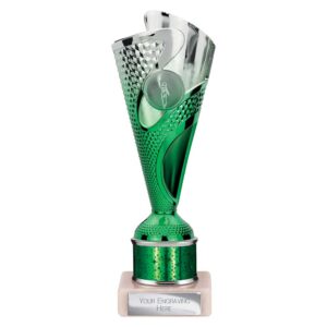 Rodeo Multisport Tube Trophy Silver and Green
