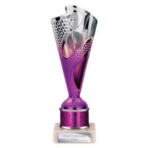 Rodeo Multisport Tube Trophy Silver and Purple