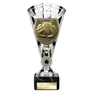 Cobra Star Trophy Cup Football Goal Keeper Silver Trophy