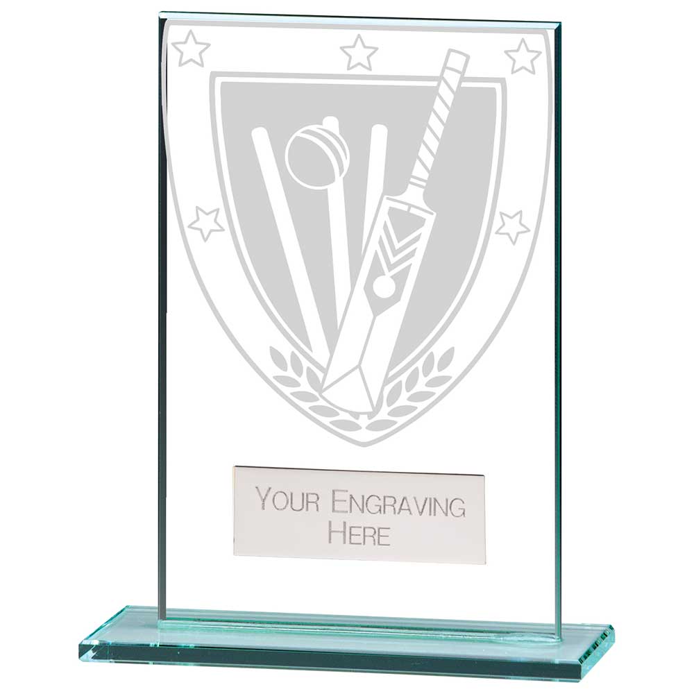 Millennium Cricket Jade Glass Award 5 Millennium Cricket Jade Glass Award - Image 5