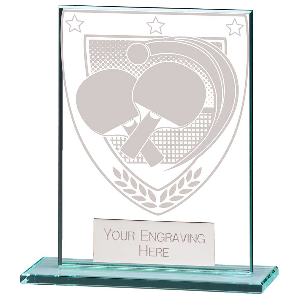 Millennium Table Tennis Jade Glass Award 2 Millennium Table Tennis Jade Glass Award - Image 2