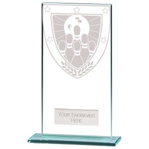 Millennium Ten Pin Bowling Jade Glass Award