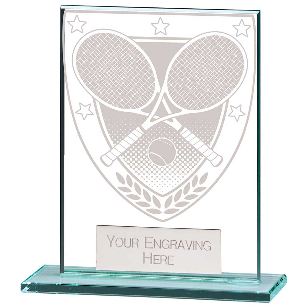 Millennium Tennis Jade Glass Award 2 Millennium Tennis Jade Glass Award - Image 2