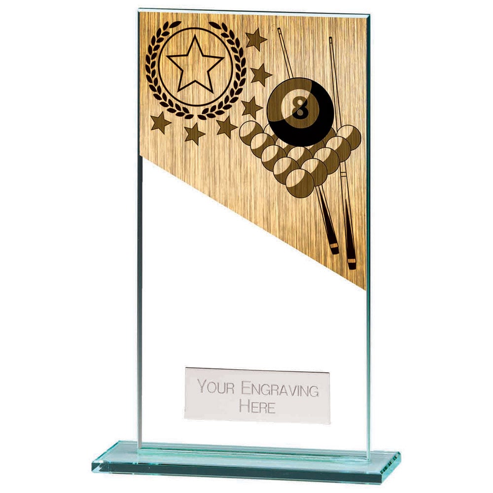 Mustang Pool Jade Glass Award 3 Mustang Pool Jade Glass Award - Image 3