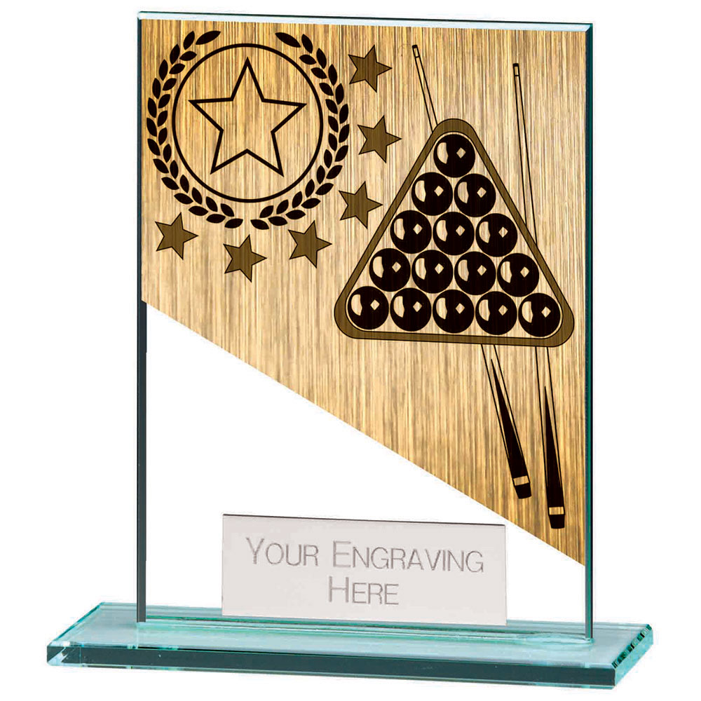 Mustang Snooker Jade Glass Award 2 Mustang Snooker Jade Glass Award - Image 2