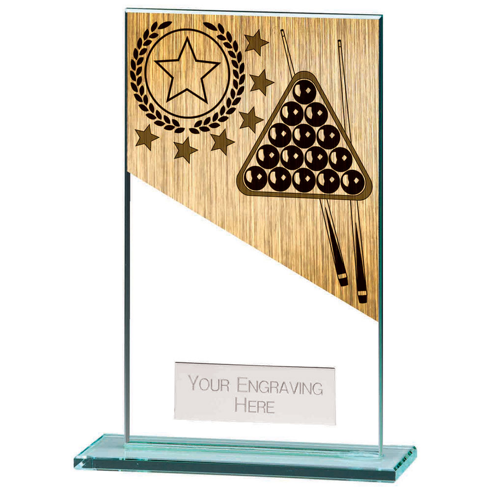 Mustang Snooker Jade Glass Award 1 Mustang Snooker Jade Glass Award