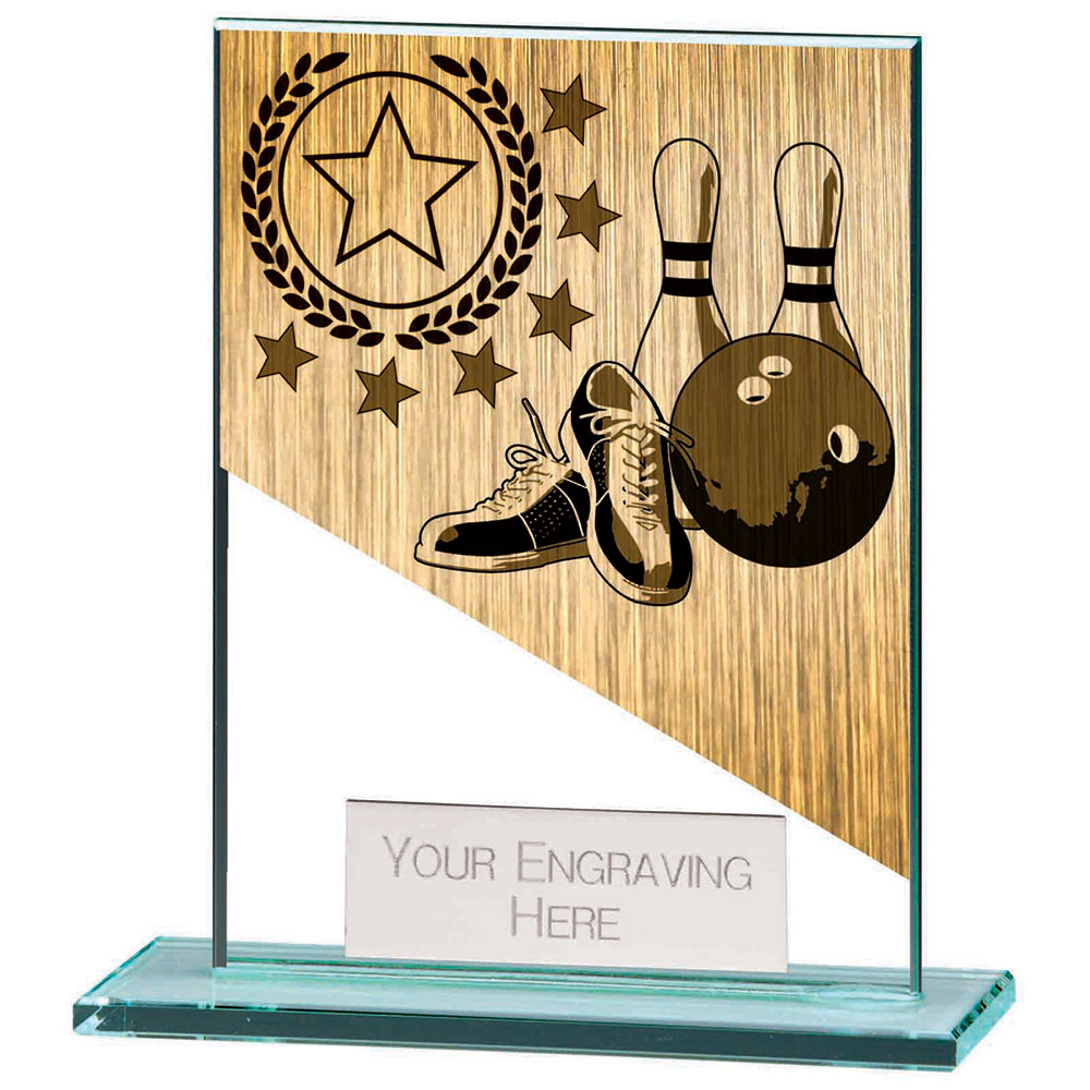 Mustang Ten Pin Bowling Jade Glass Award 5 Mustang Ten Pin Bowling Jade Glass Award - Image 5