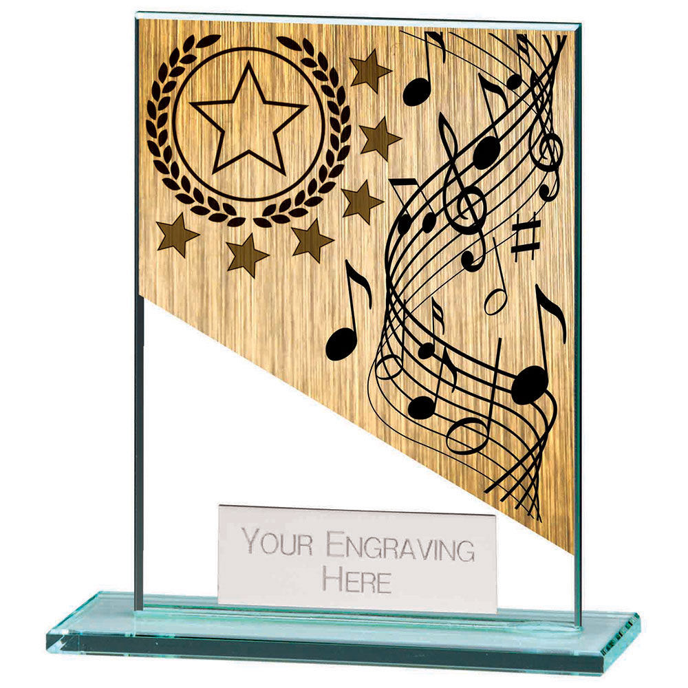 Mustang Music Jade Glass Award 2 Mustang Music Jade Glass Award - Image 2