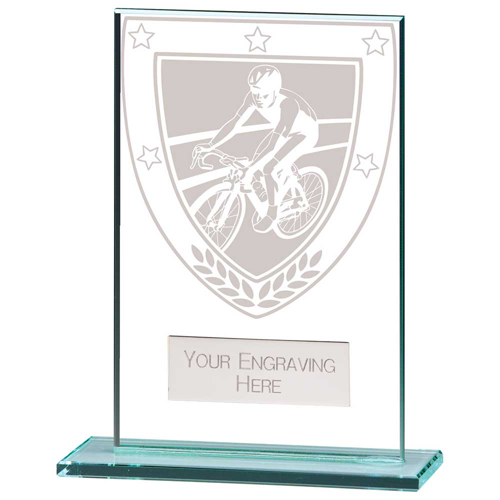 Millennium Cycling Jade Glass Award 2 Millennium Cycling Jade Glass Award - Image 2