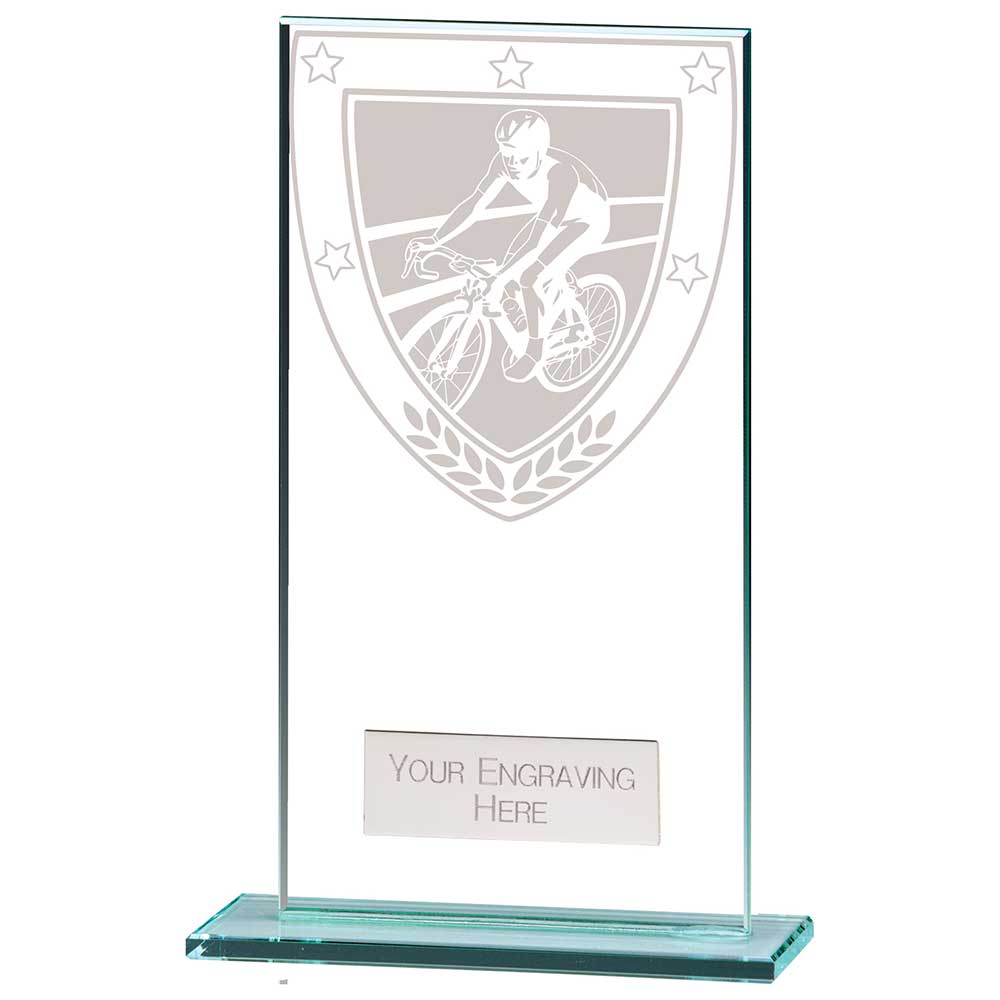 Millennium Cycling Jade Glass Award 1 Millennium Cycling Jade Glass Award