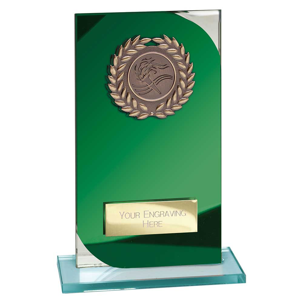 Seismic Multi Award Glass Green and Silver 1 Seismic Multi Award Glass Green and Silver