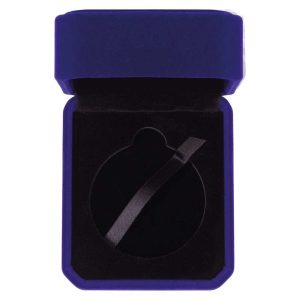 Aspire Blue Velour Medal Box 50mm