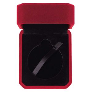 Aspire Red Velour Medal Box 55mm