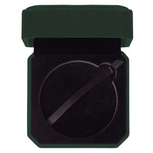 Aspire Green Velour Medal Box 70mm