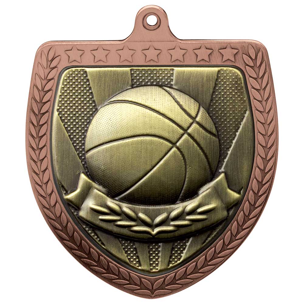 Cobra Basketball Shield Medal 1 Cobra Basketball Shield Medal