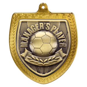 Cobra Football Managers Player Shield Medal