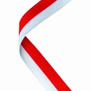 Red and White Medal Ribbon